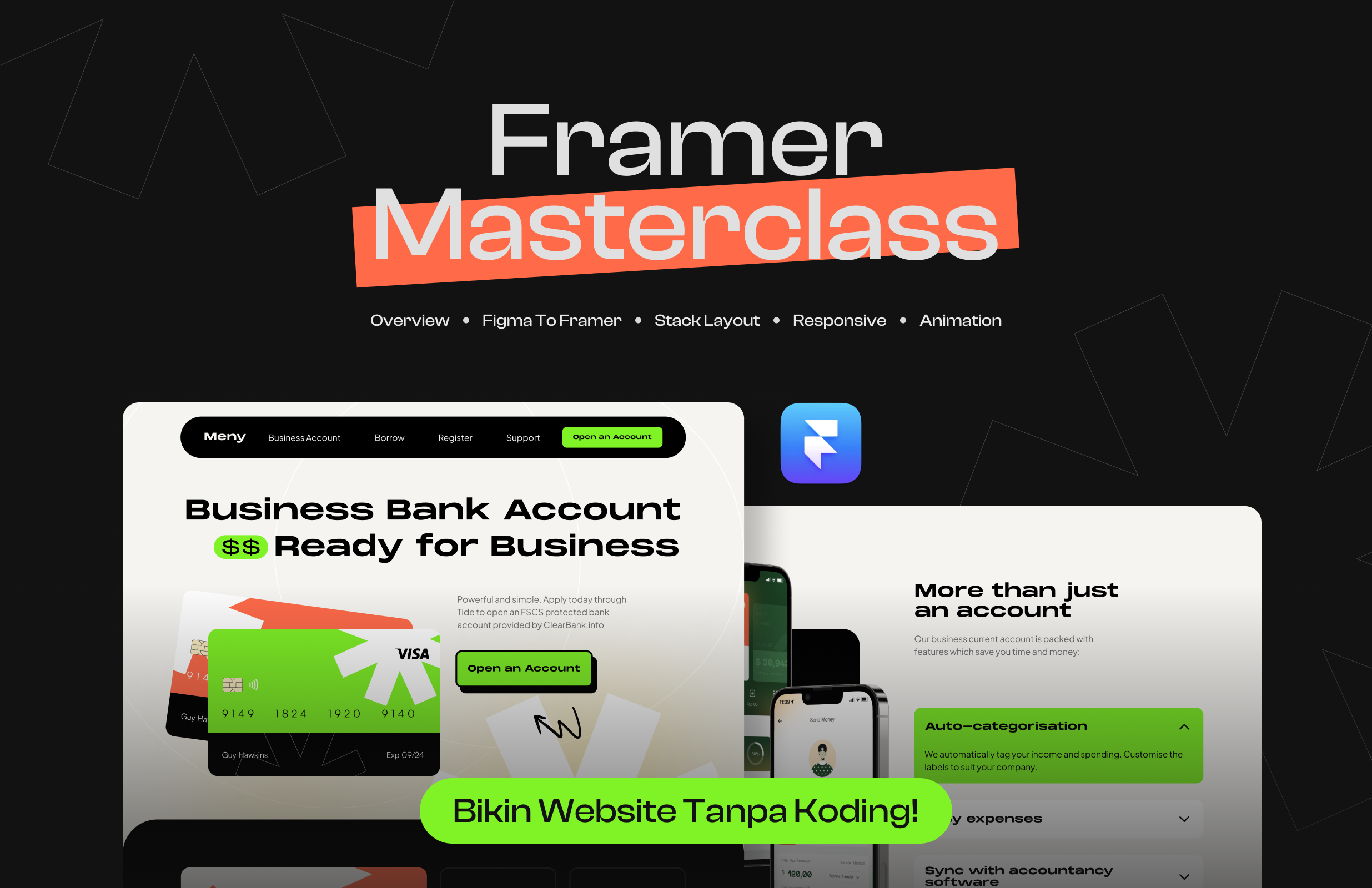 Kelas Figma to Framer Masterclass: Professional Website Landing Page di BuildWithAngga